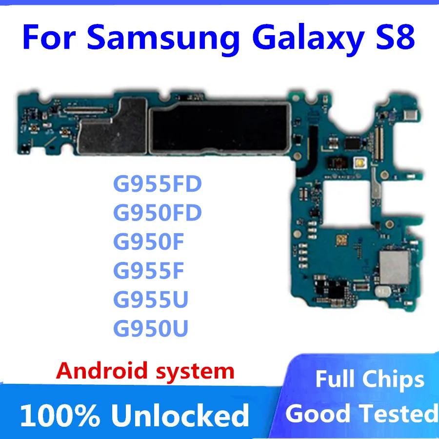 Официальная версия для Samsung Galaxy S8 Plus G955U G955F G955FD G950U G950F G950FD материнская плата с