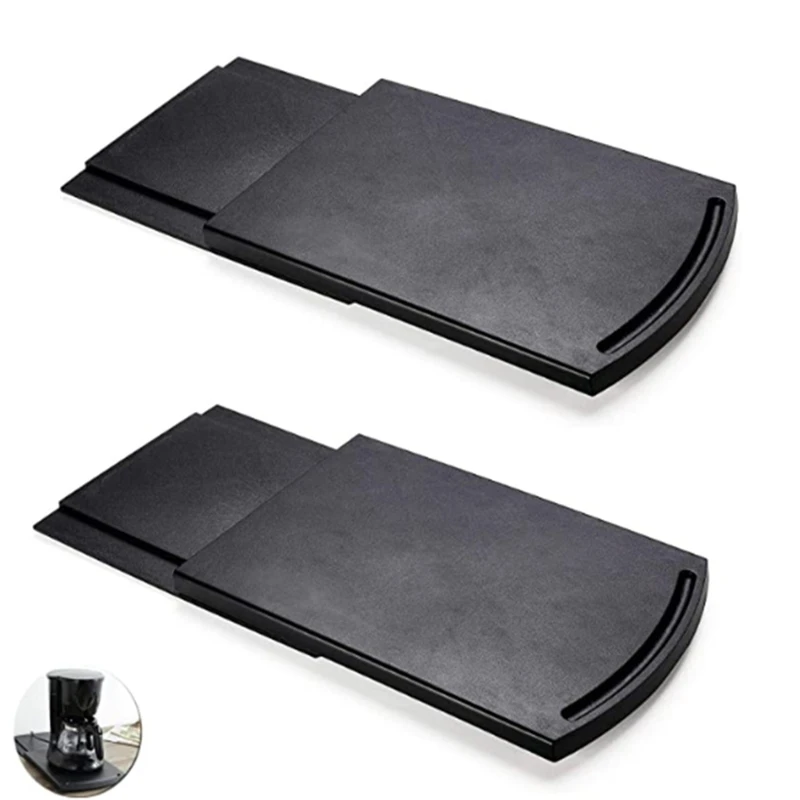 

Sliding Coffee Machine Tray Pad with Smooth Non-slipping Pads for Home Kitchen Cafe Serving Tray Household Movable Coffee