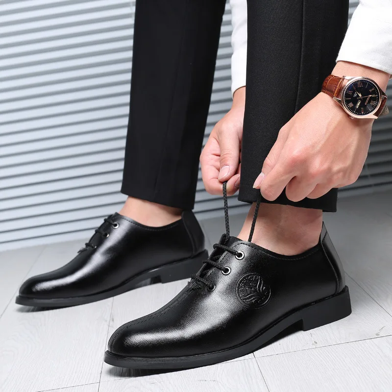 

2022 New Men Shoes Large Size Men Stylish Cap Toe Slip On Formal Dress Shoes Non Slip Fashion Oxford Leisure Loafers Shoes