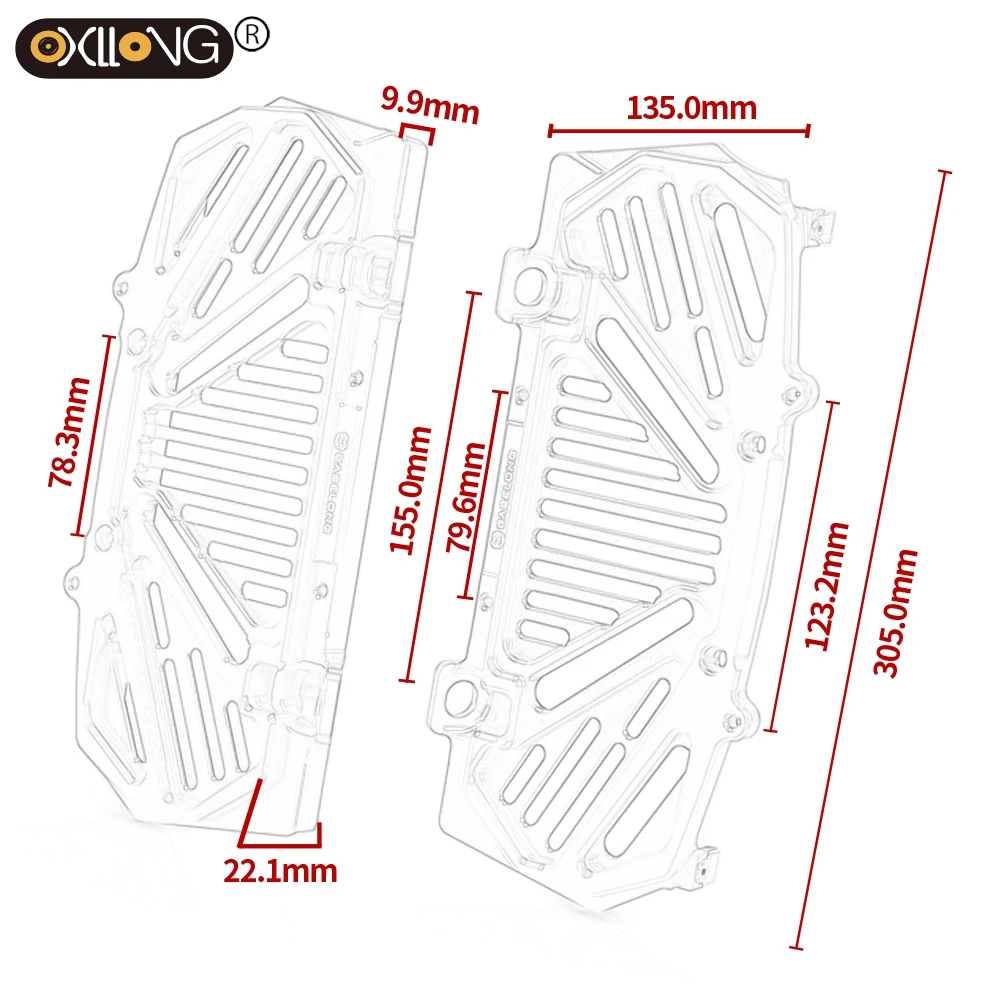Для EXC EXC-F SXF Husqvarna TC FC TE FE 150 250 300 350 450 2019-2025 2021 2022 2023 2024 Защитная крышка решетки радиатора мотоцикла (art.: 3920d01534838) - 3920d01534838