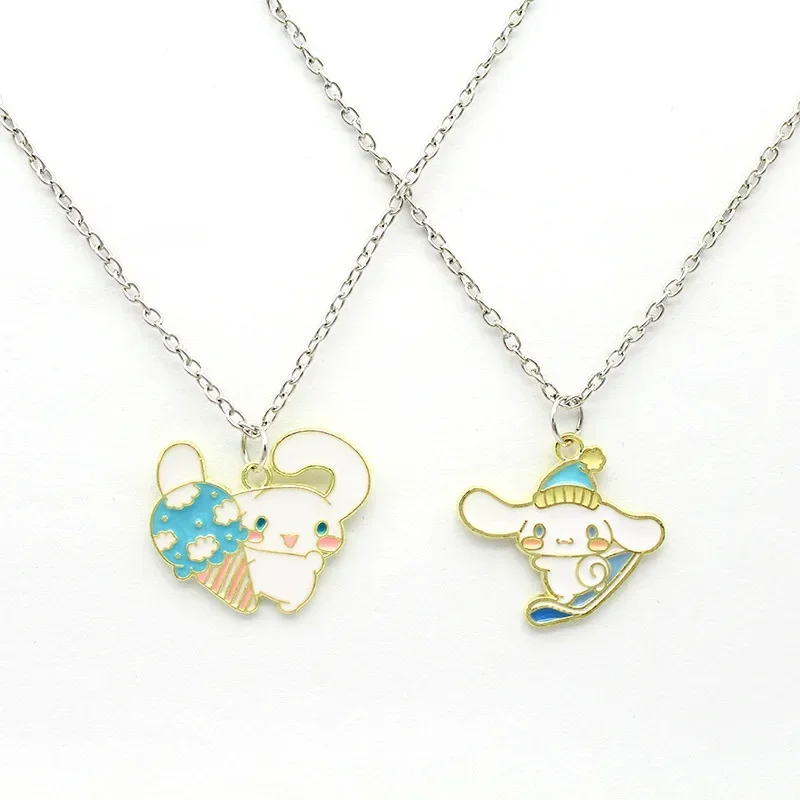 

Sanrioed Kawaii аниме мультфильм серия Cinnamoroll креативная высокая цена милая девушка ожерелье для пары фотографический подарок