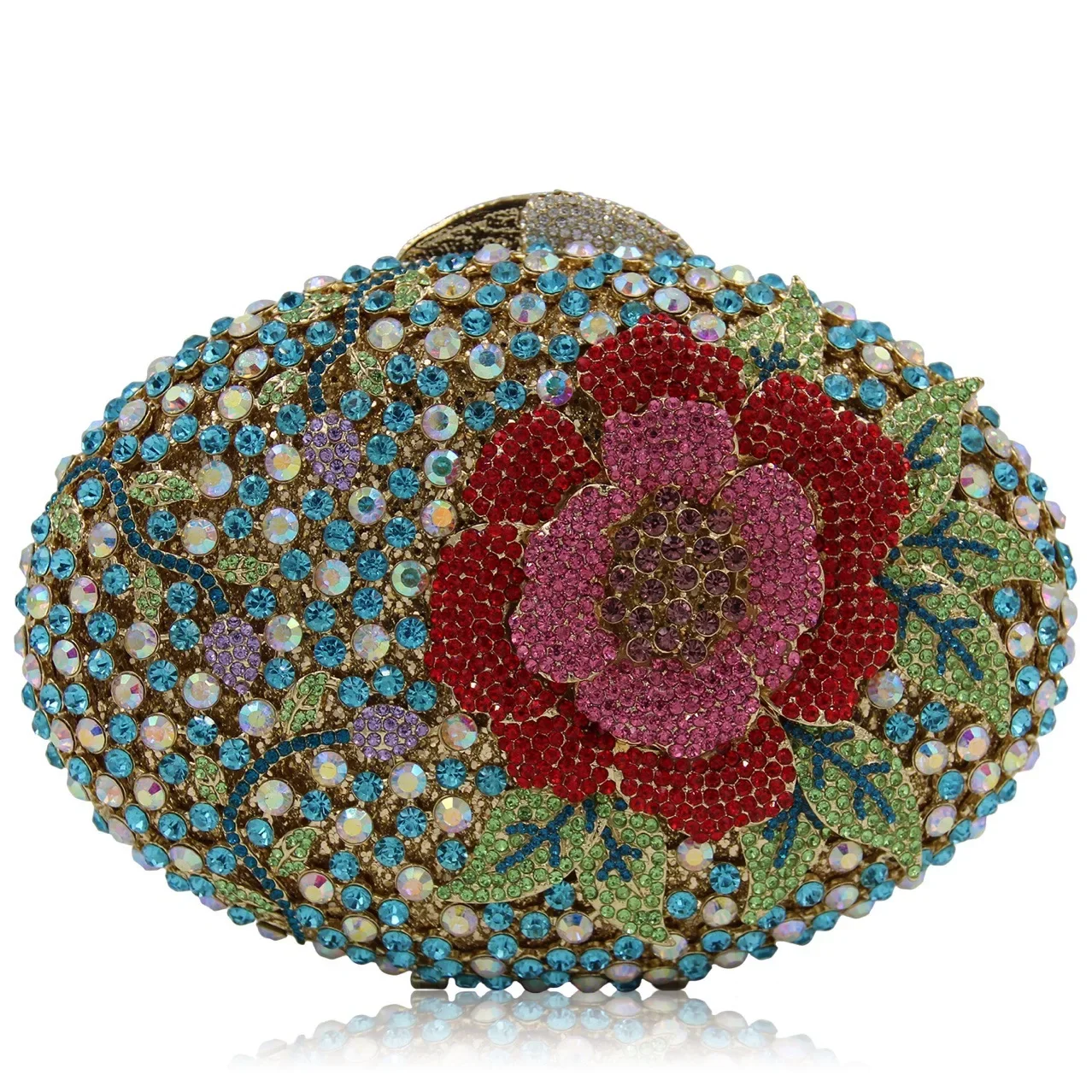 Большая гусиная яйца одна Цветочная Алмазная обеденная сумка с алмазным