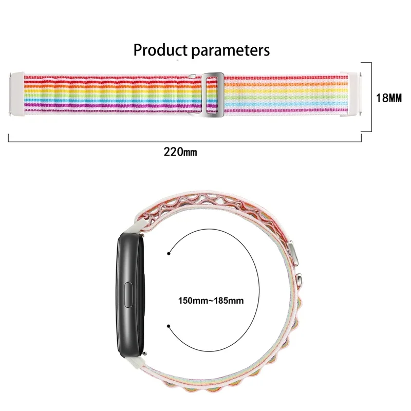 Alpine Nylon Loop Strap For Huawei Band 7 Sport Smartwatch Adjustable Replacement Wristband Bracelet for huawei watch band 7