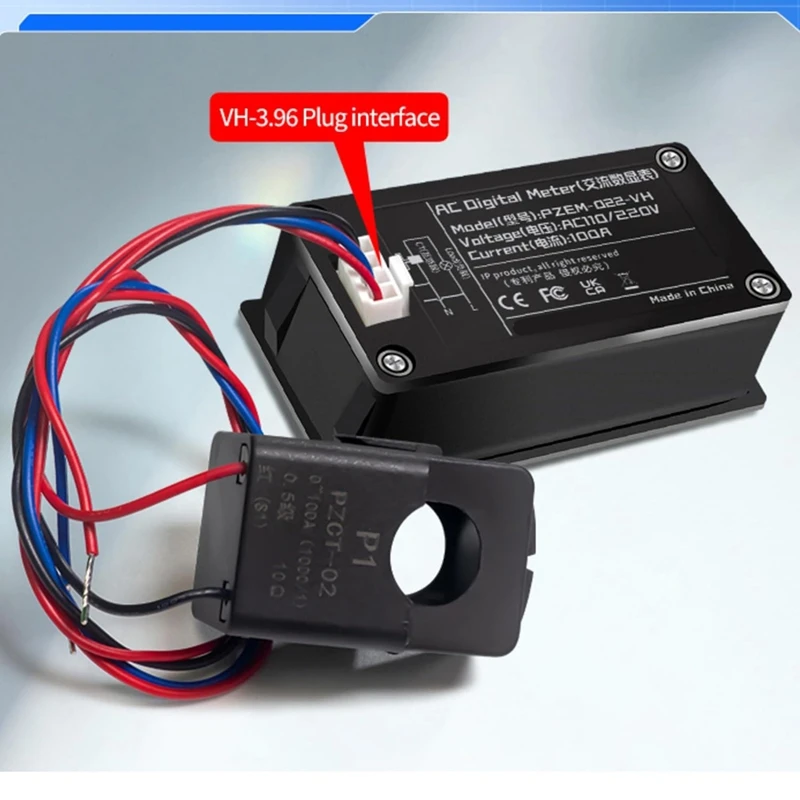 Цифровой вольтметр-амперметр с ЖК-дисплеем 110 В переменного тока