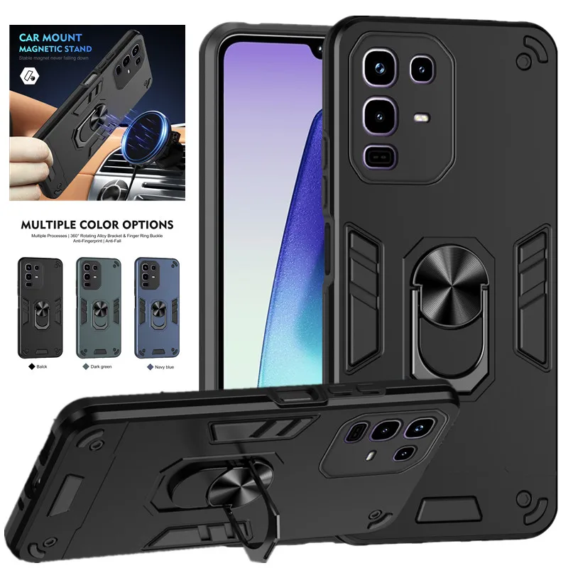 Фото Чехол военного класса для Infinix Note 50 Pro 4G Pro+ Plus 50x50s 5G, защитный чехол, противоударное кольцо-подставка, держатель Fundas Coque №1