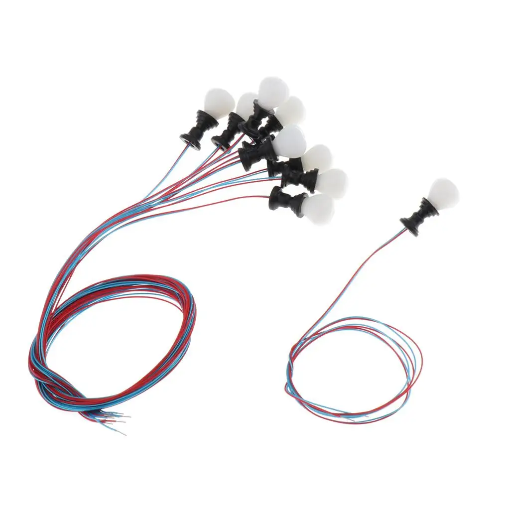 

10x Street Lights Model with LED Lighting for Garden Model Making