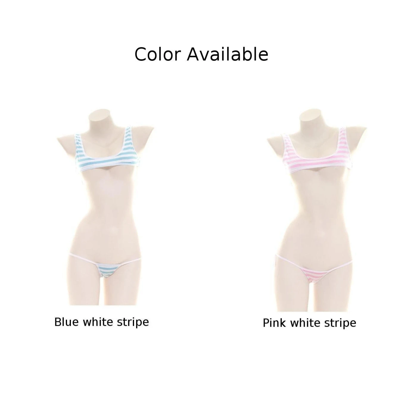 Синий белый полосатый купальник бикини нижнее белье для отпуска Повседневная