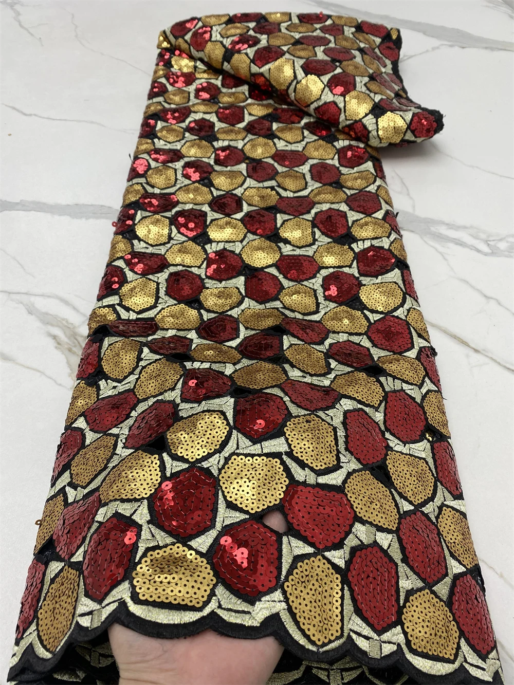 

African Organza Lace Fabric 2023 High Quality Lace Embroidery Sequins French Nigerian Lace Fabric For Wedding Party Dress 4623B