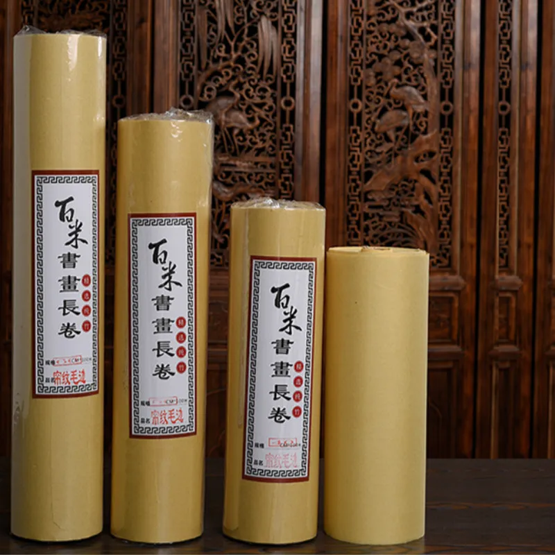 Chinese Calligraphy Rice Paper Thicken Half Ripe Xuan Paper Painting Chinese Rice Paper 100m Rijstpapier Rice Paper Decoupage