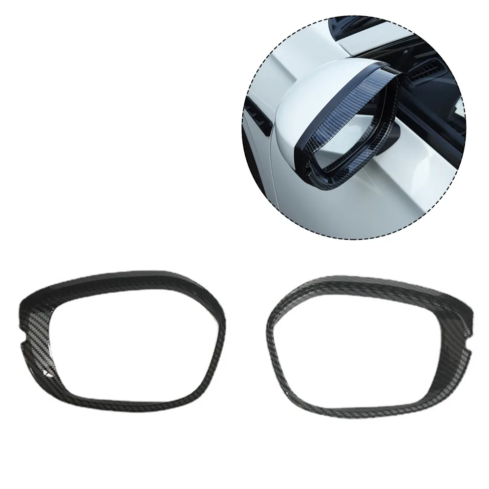 

2pcs Rear-view Mirror Rain Header For Honda HR-V HRV 2023 Carbon Fiber Mirror Rain Eyebrow Cover Sun Visor Shade Protector