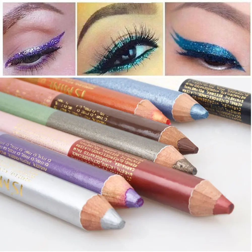 

Lasting Metallic Highlighter Waterproof Double Head Eyeshadow Eyeshadow Stick Eyes Pencil Double Color Eyeliner Pen