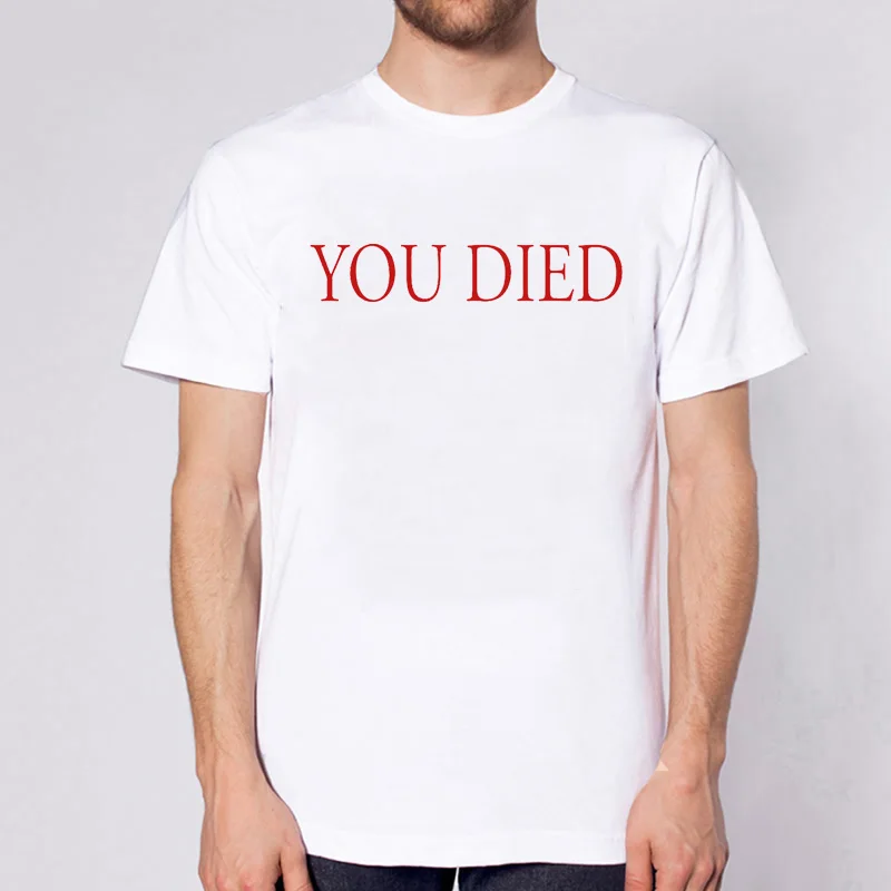 Футболка мужская с принтом темных душ игровая рубашка топ коротким рукавом