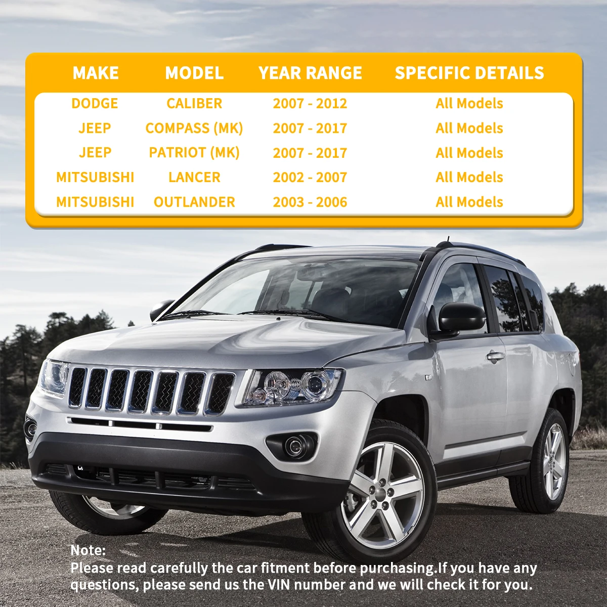 Фото Задние нижние рычаги подвески Svenubee (2 шт.) для Jeep Compass Patriot, Dodge Caliber, Mitsubishi Lancer 2007-2017 №2