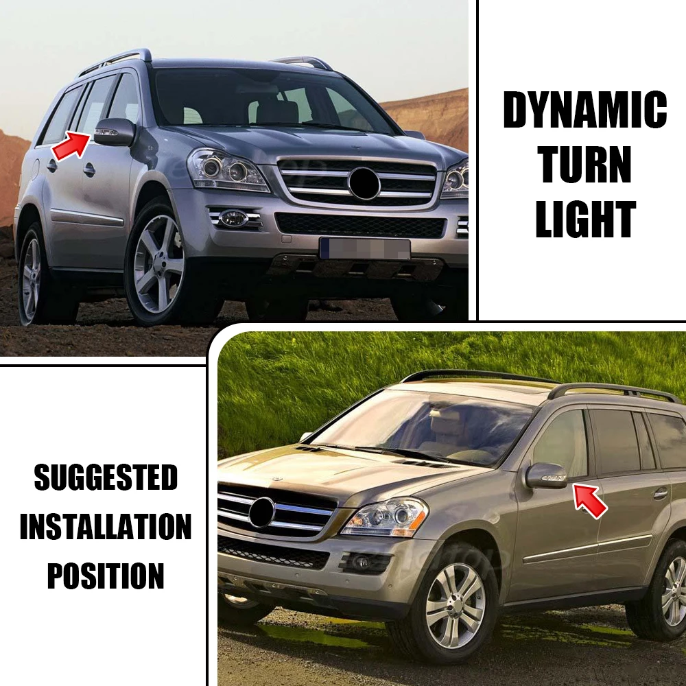 Светодиодный мигающий указатель поворота динамическая лампа бокового зеркала