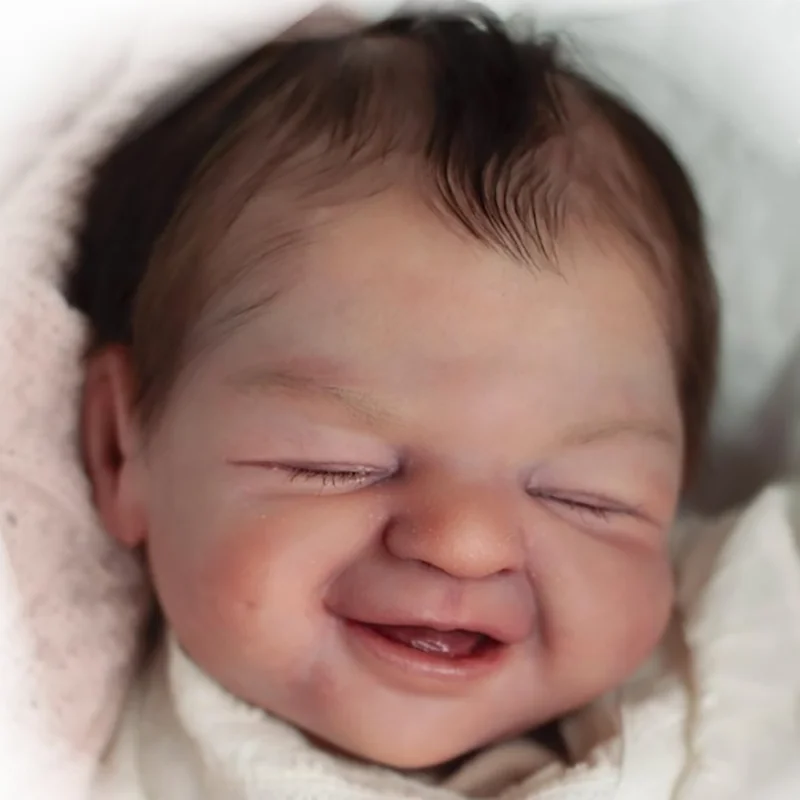 

17 Inches Unpainted DIY Reborn Kit Baby Cora with Cloth Body