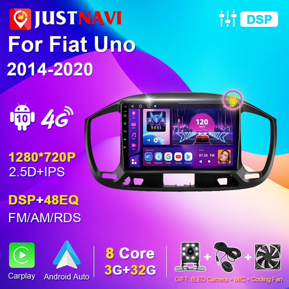 

Авторадио для Fiat Uno 2014-2020 аудио для автомобиля стерео радио дисплей 2din Android Авто Carplay мультимедийный видеоплеер навигация
