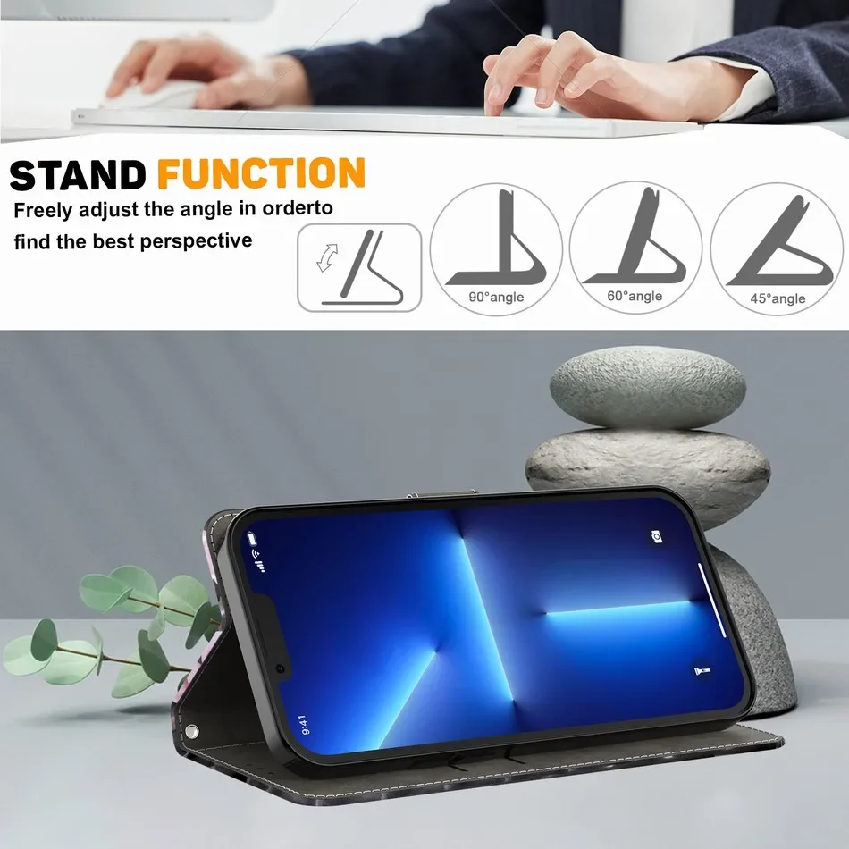 Кожаный чехол-бумажник для Samsung Galaxy A04 A04S A14 A23E A24 A34 A54 Φ S23 Plus Ультратонкий чехол