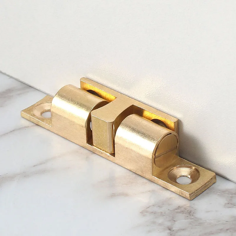 

1Set Brass Door Catch Adjustable Cabinet Latches and Catches for Cupboard Closets Drawers Wardrobe