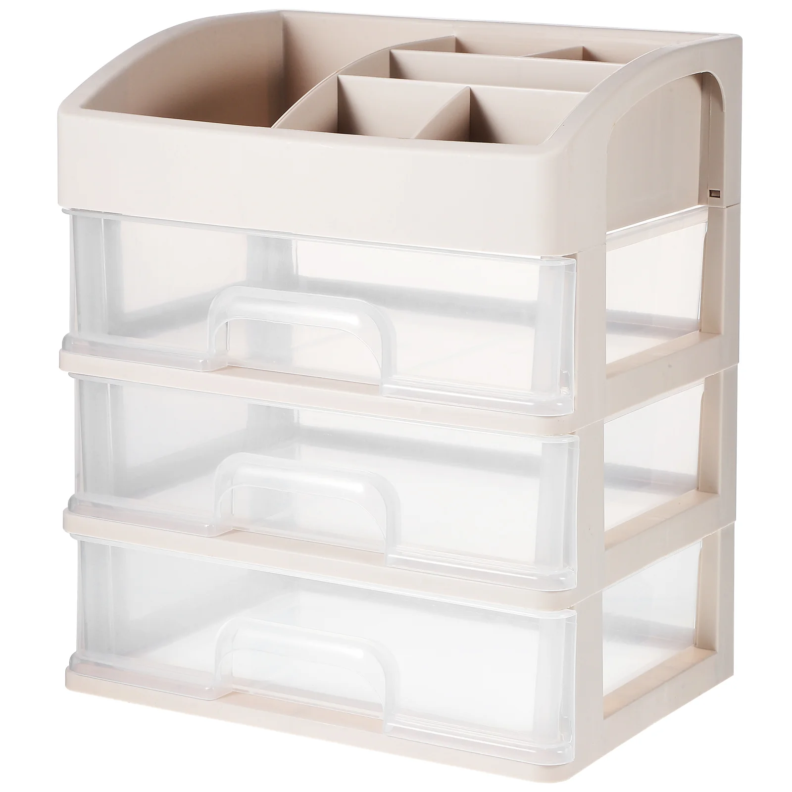 

Desk Organizer Desktop Drawer Type Storage Box Three Layers Desktop Storage Box for Office