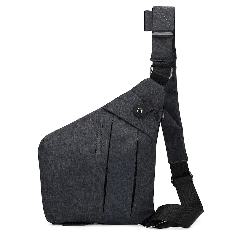 

Men's Chest Bag New Single Shoulder Chest Bag Anti-theft Backpack Gun Bag Large Capacity Travel Light Reflective Backpack