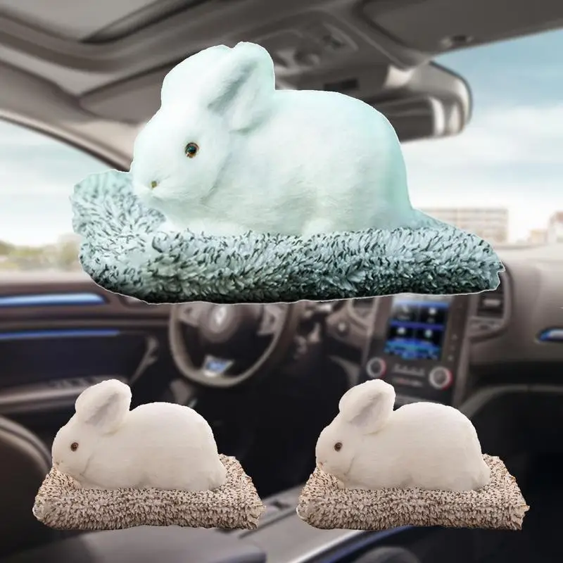 

Rabbit Car Air Freshener Realistic Rabbit Aromatherapy Interior Decoration Cute Bunny Fragrance Diffuser Car Perfume Ornaments