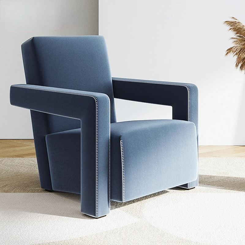 

Скандинавский клубный домик, дизайнерское креативное кресло с подлокотником и спинкой, тканевое кресло для отдыха, выбор интернет-знаменитостей