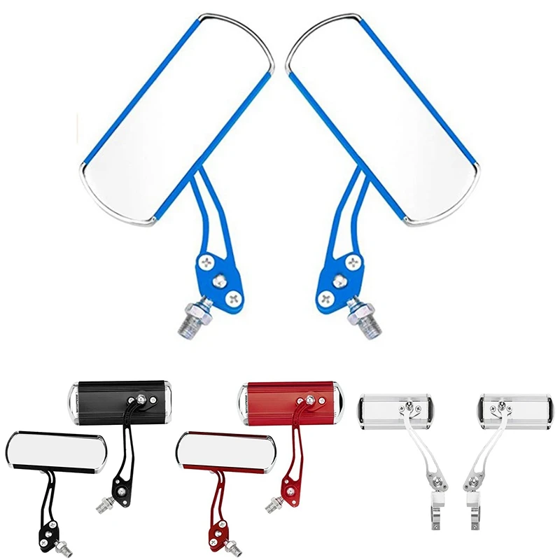 

1 Pair Aluminum Bike Mirror, Universal Handlebar Adjustable Rearview Bicycle Mirror, Safety Mirror For MTB, Road, Dirt,Electric