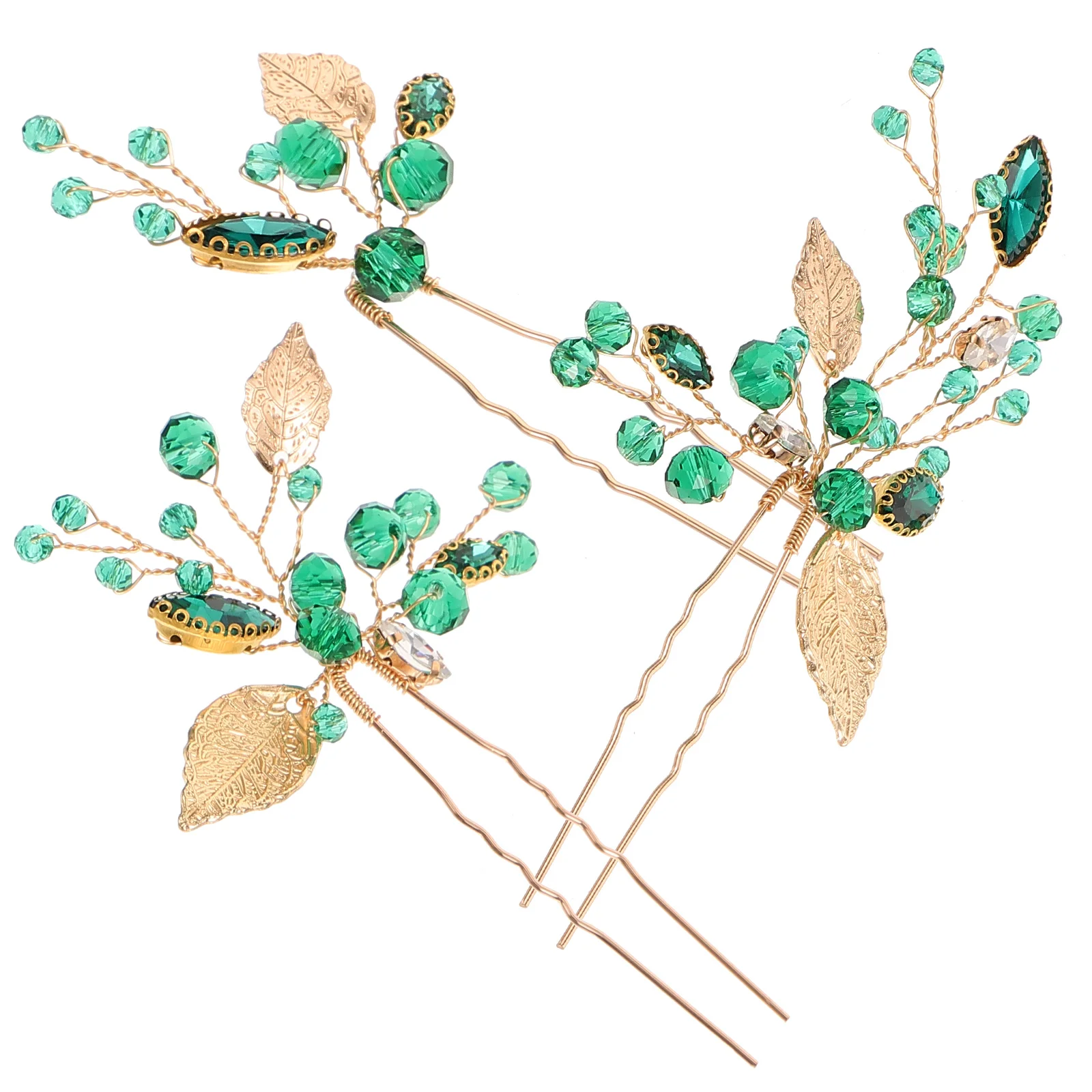 

3 Pcs Bridal U-shaped Hairpin Wedding Pins Crystal Pearl Women Bride Bridesmaid