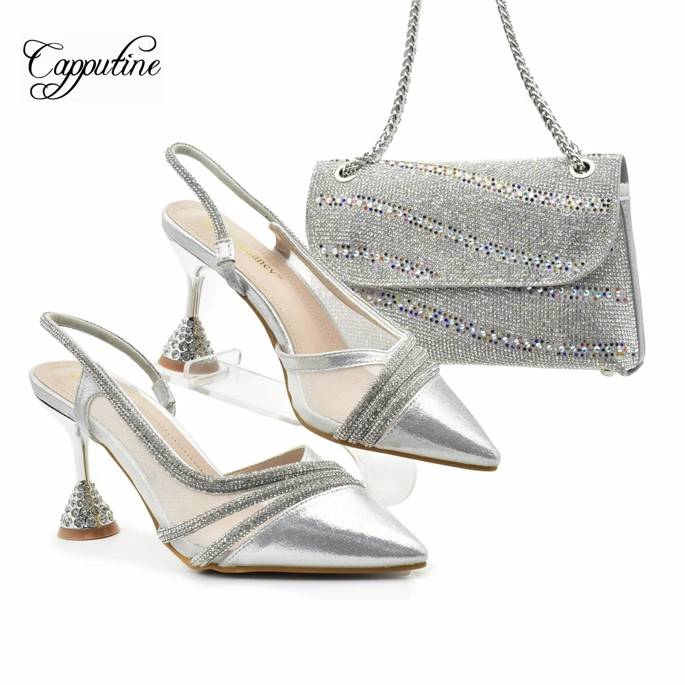 Сандалии женские в африканском стиле фиолетовые туфли-лодочки на высоком