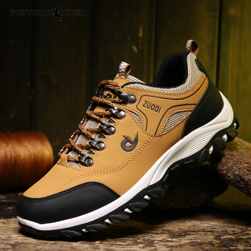 

Bodyconclothes Outdoors Men Sneakers Climbing Non Slip Light Hiking Shoes Waterproof Sneakers Man Fishing Camping Hunting Shoes