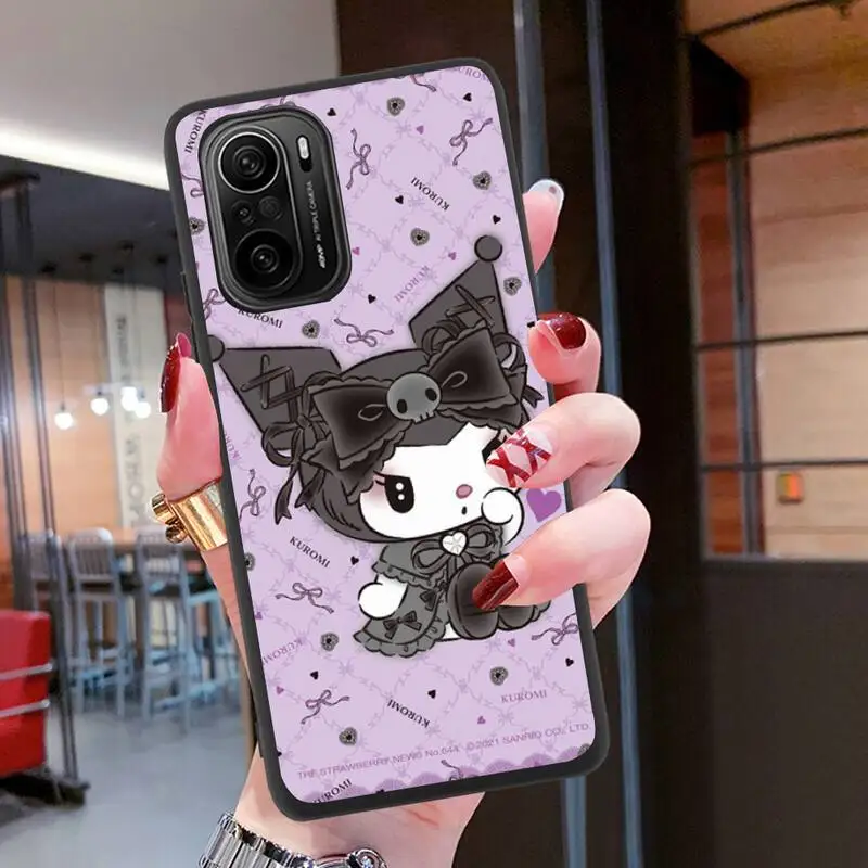 Милый мультяшный чехол для телефона Kuromi силиконовый мягкий Redmi 9A 8A Note 11 10 9 8 8T K20 K30