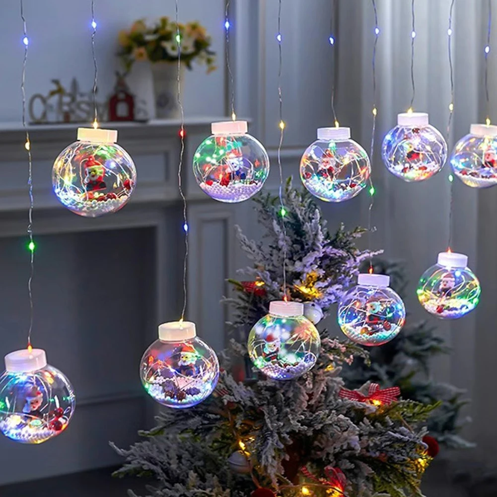 

String Light Create an Enchanting Christmas Atmosphere with LED Holiday Decoration Lamp Santa Tree Curtain String Light