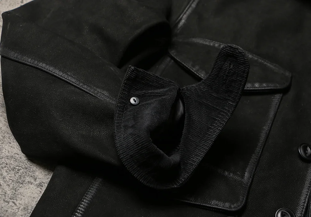 Кожаная куртка старого дроворуба в стиле ретро. Кожаное пальто Detroit Leather Tooling с