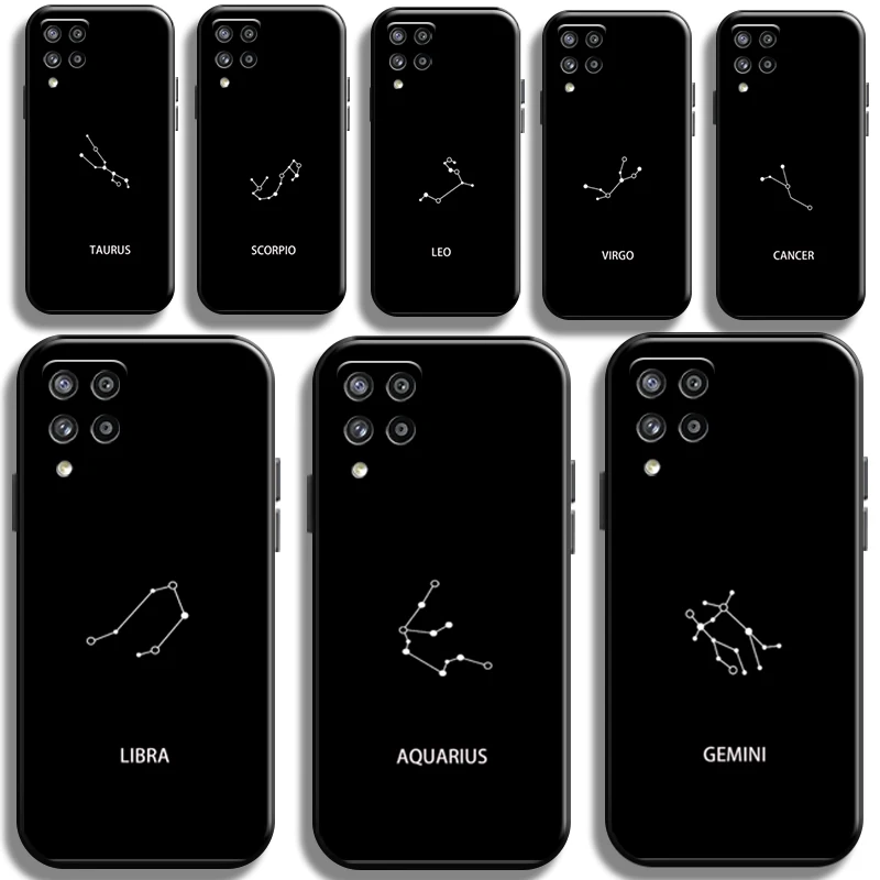 

Twelve Constellations For Samsung Galaxy A21 A21S Phone Case Shell Shockproof Funda Cover Coque Black Soft Full Protection