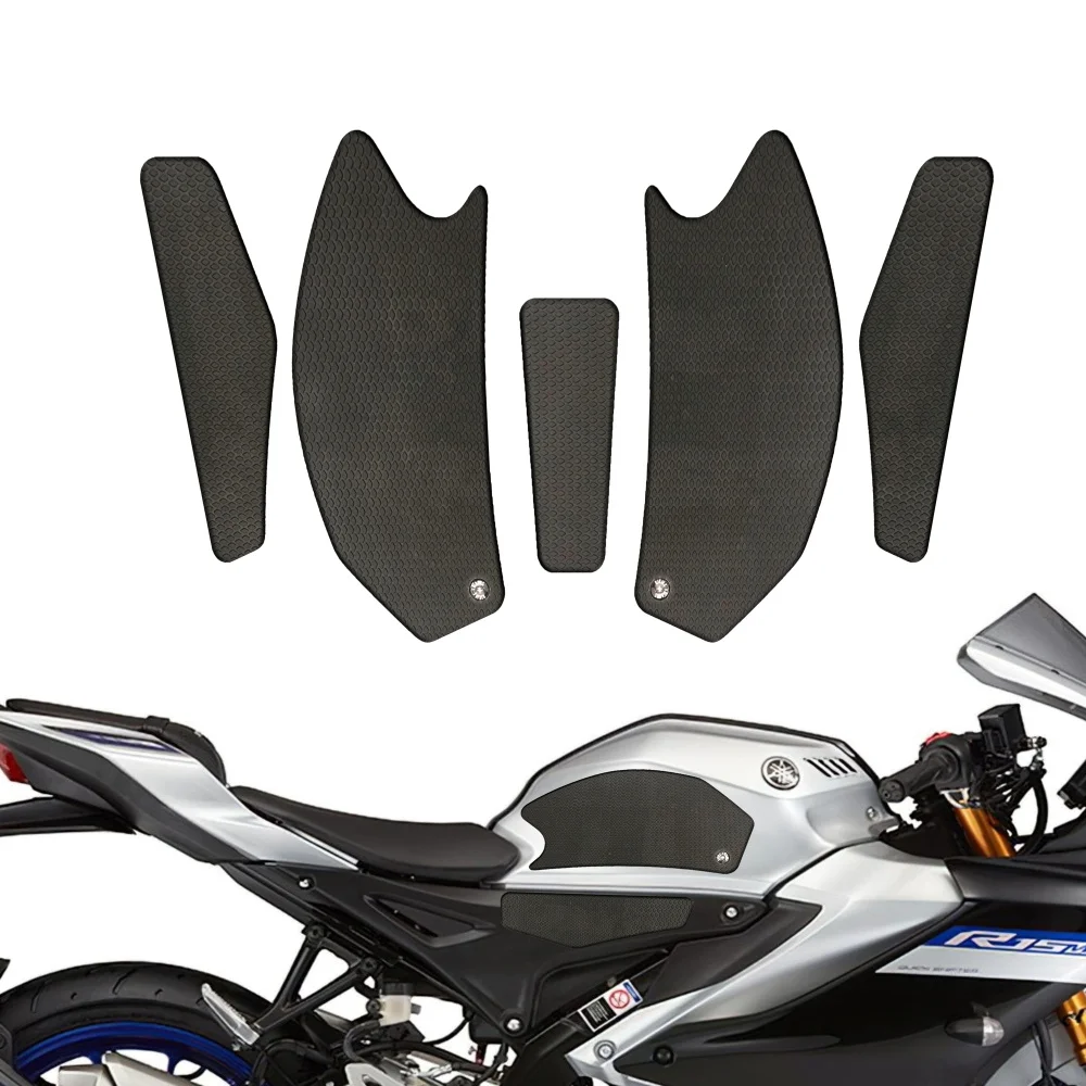 

Motorcycle Tank Grip Side Decals Anti Slip Tank Pad Stickers For Yamaha YZF R15 V4 YZF-R15 2021 2022
