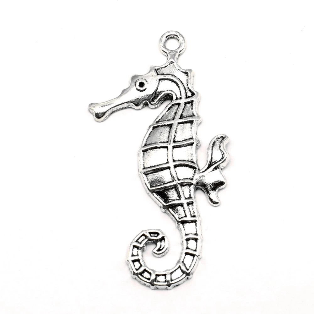 Подвески Морская лошадь из цинкового сплава 2 шт.