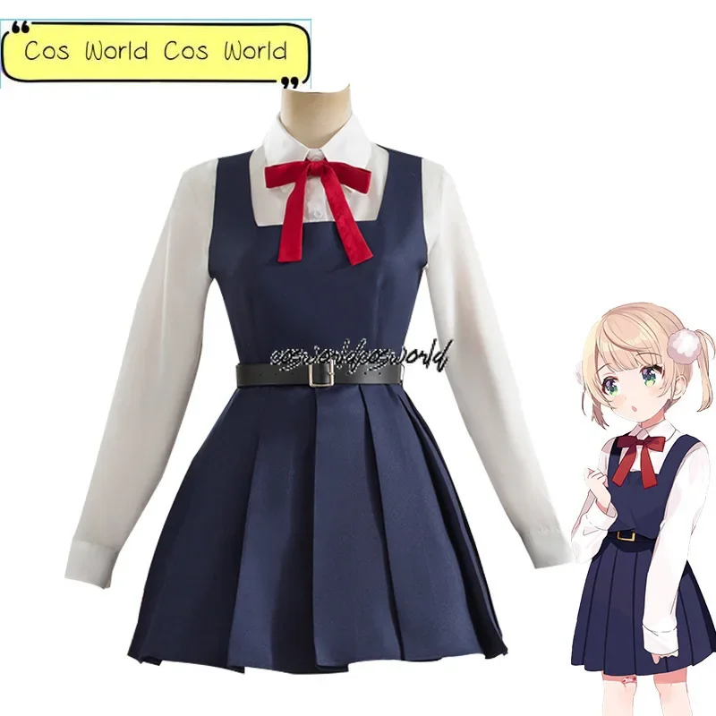 Shukusei! Loli Kami Реквием Shigure Ui косплей костюм парик JK школьная форма для девочки