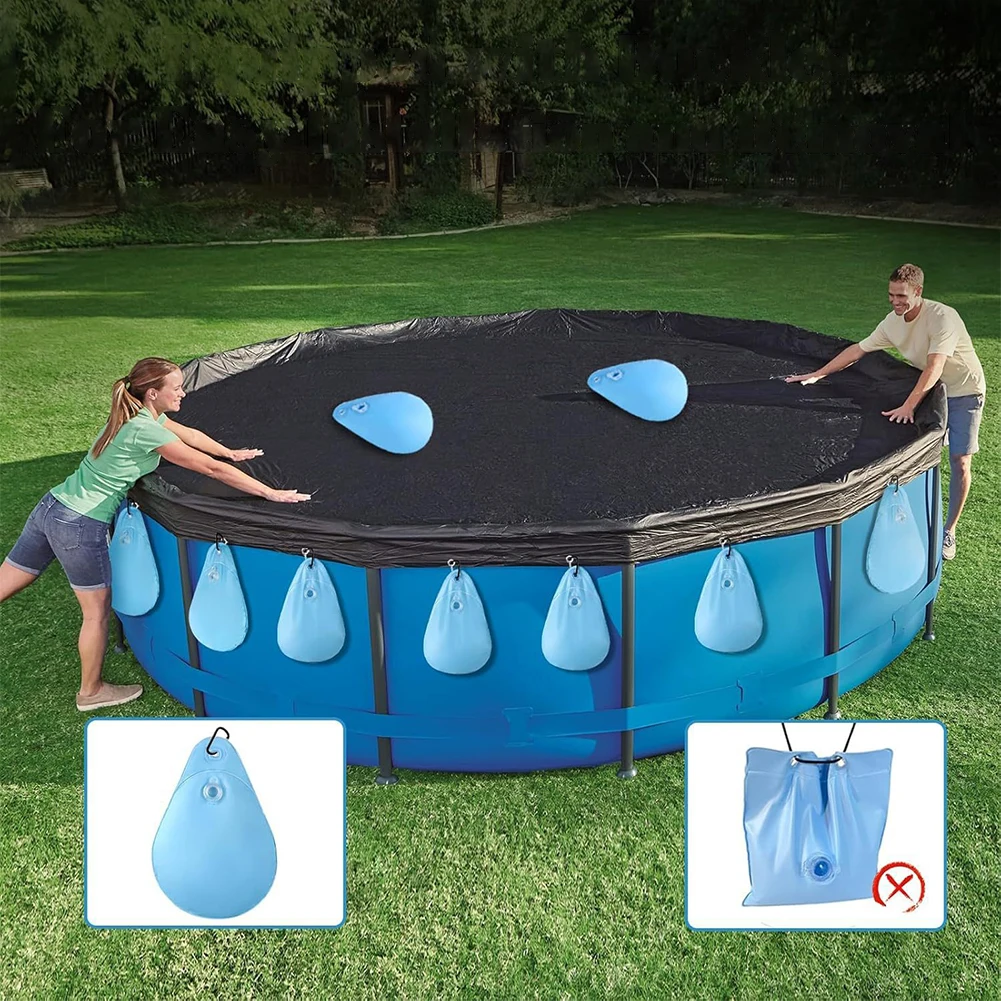 8-упаковочные гири для покрытия бассейна толстые ПВХ подвесная сумка