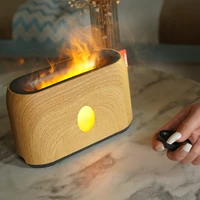 flame aroma diffuser support essential oils fire flame effect led light creative usb air humidifier for room hotel home