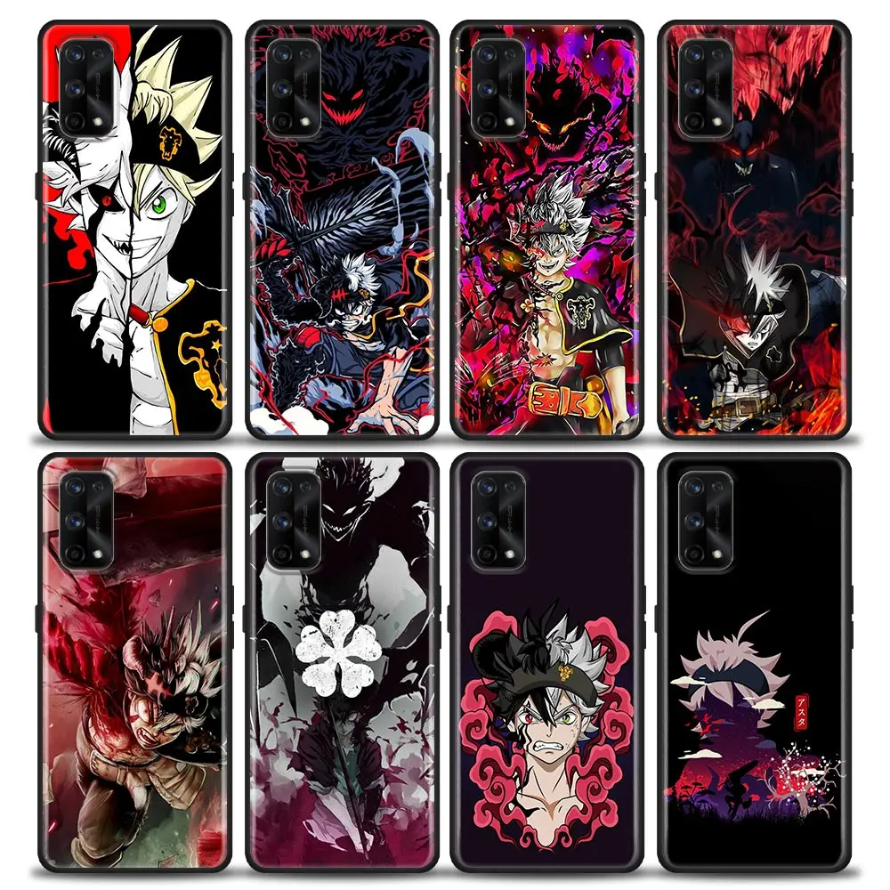 

Anime Black Clover Manga Funda Coque Para Phone Case for Realme 5 6 7 7i 8 8i 9i 9 XT GT GT2 C17 Pro 5G SE Master Neo2 Case Capa