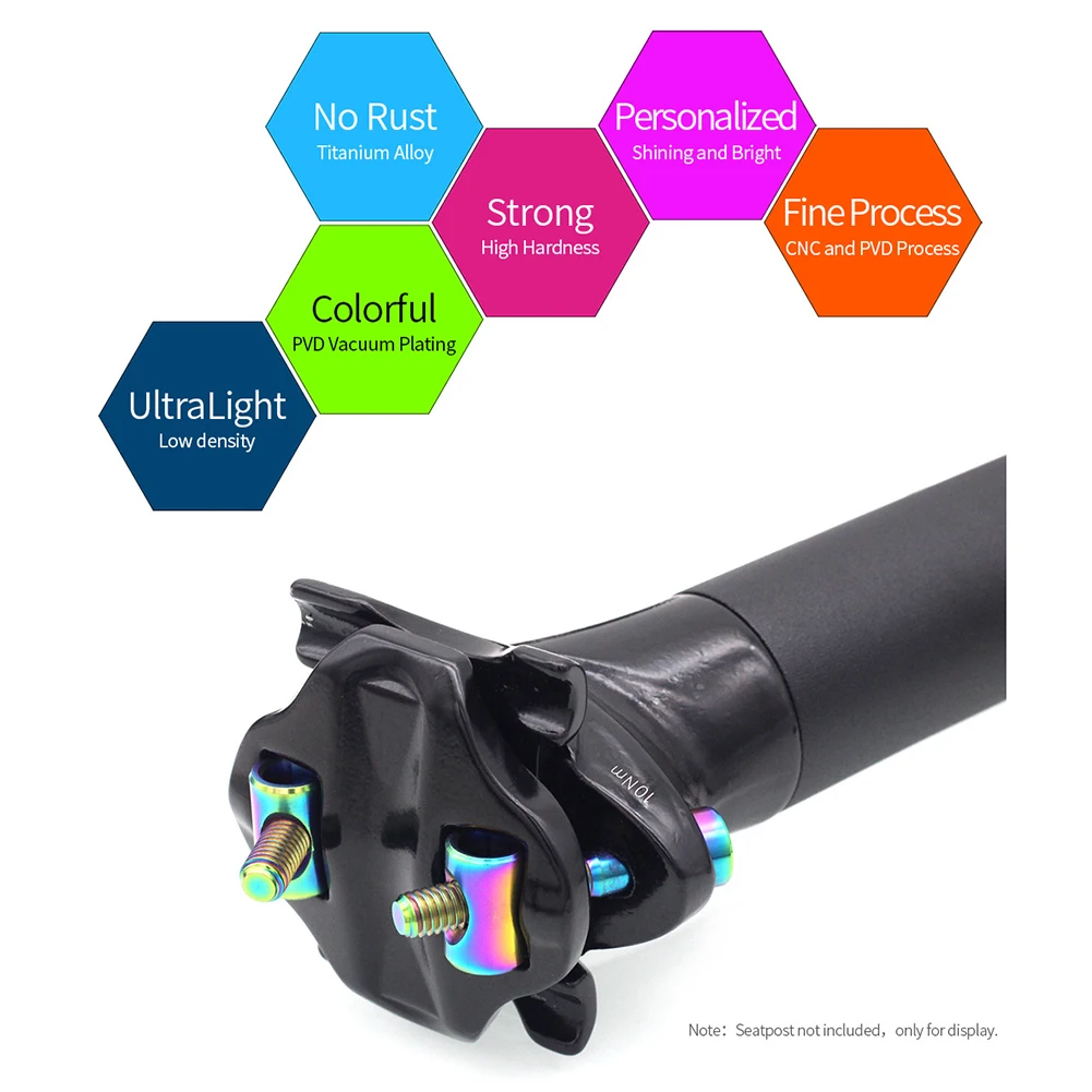 2 комплекта винтов для горного велосипеда крепежный винт из сплава Ti M6x30/35/40