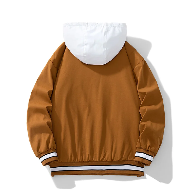 Куртка мужская однотонная из двух предметов повседневная бейсбольная униформа с