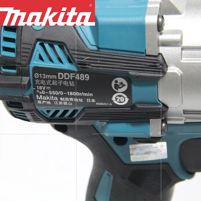 Makita DDF489 перезаряжаемая электромеханическая дрель отвертка неизолированный