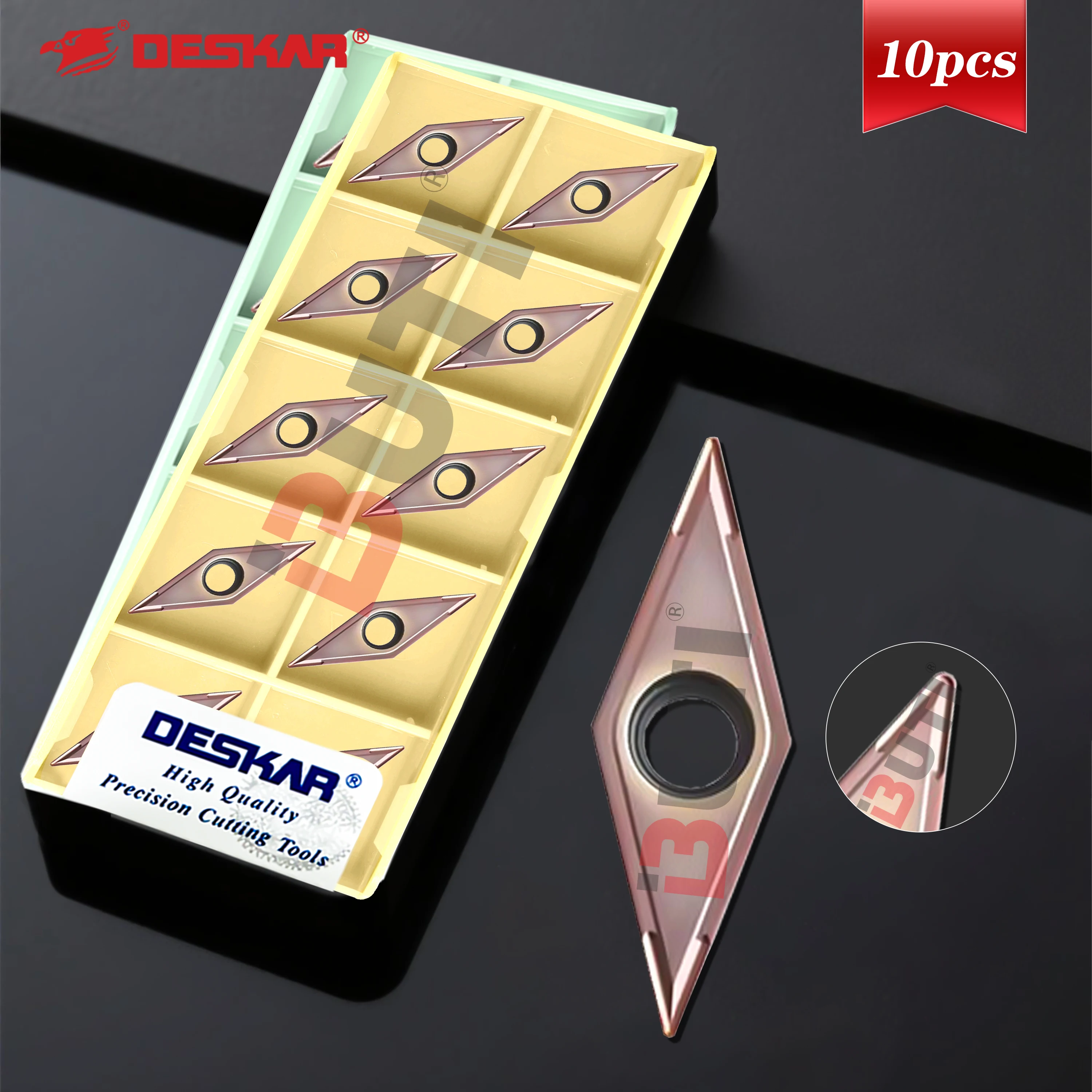 

Лезвия с ЧПУ DESKAR VCMT110304 VCMT110308 VCMT160404 VCMT160408 LF6018 LF6118 Вставки для токарных станков из нержавеющей стали