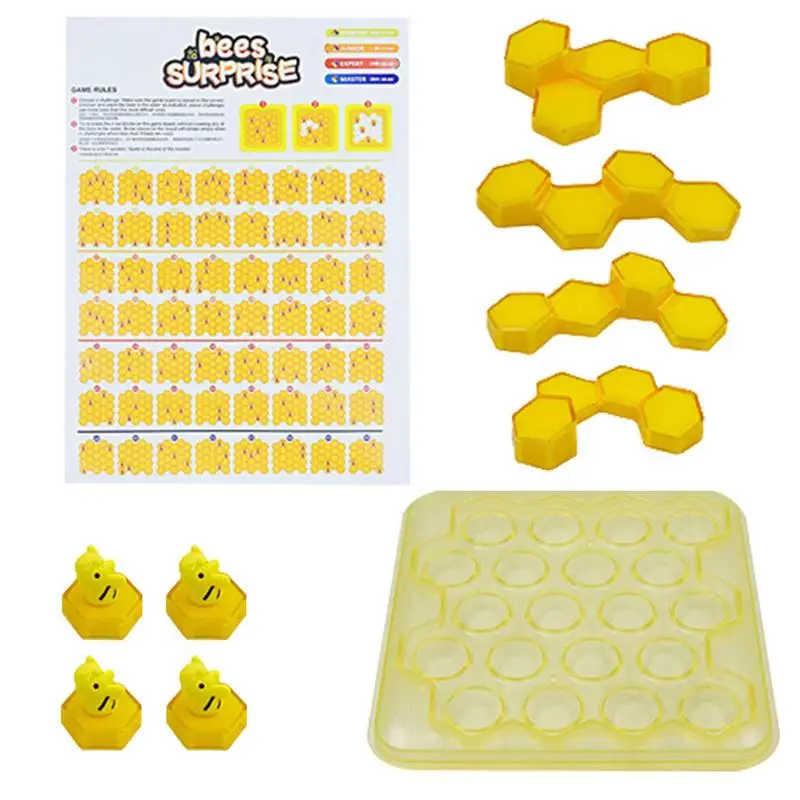 

Montessori toys Bee Hive Matching Game Bee Shape Sorting Puzzle Logical thinking Early Learning Educational Gift Toy For Kids