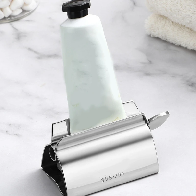 

Stainless Steel Rolling Tube Toothpaste Squeezer Dispenser Facial Cleanser Hand Cream Squeezer Rotate Holder Drop Shipping