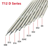 t12 soldering solder iron tips t12d series iron tip for hakko fx951 stc and stm32 oled soldering station electric soldering iron