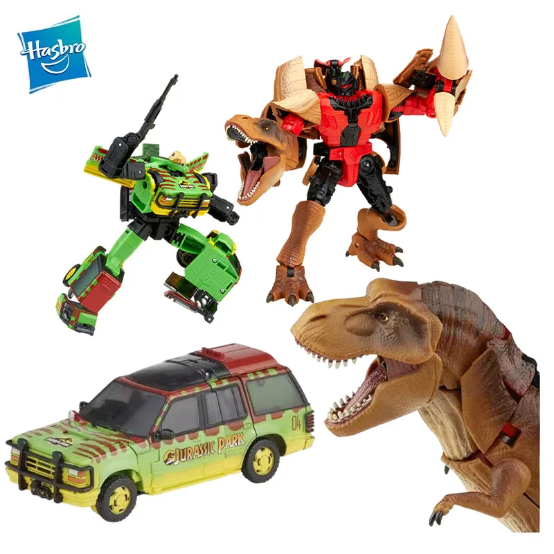 

In Stock Original Hasbro Transformers x Jurassic Park JP93 Tyrannocon Rex Anime Figure Action Figures Model Toys