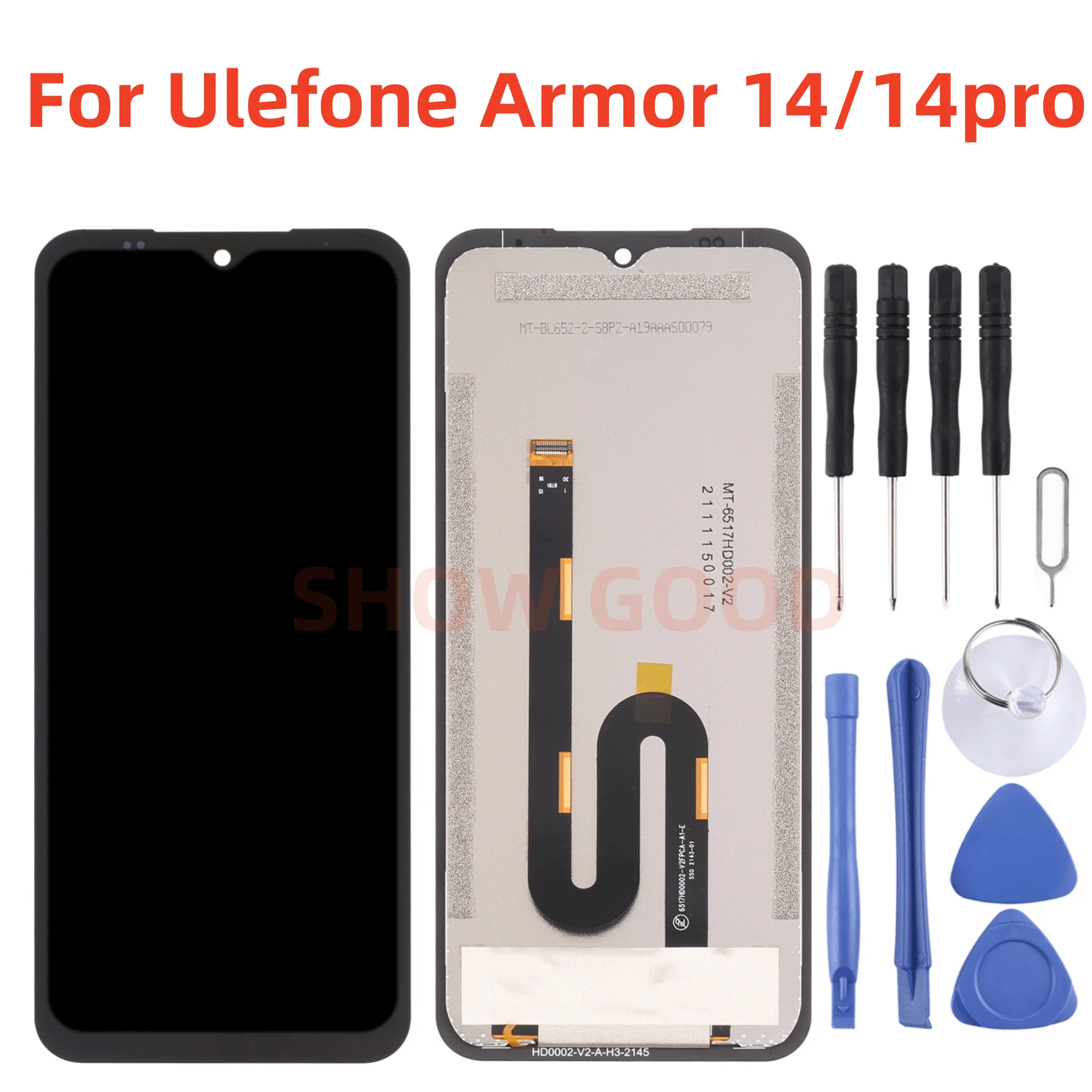 New Tested 6.52 Inch LCD Screen For Ulefone Power Armor 14 Pro LCD Display Touch Screen Digitizer Assembly Replacement