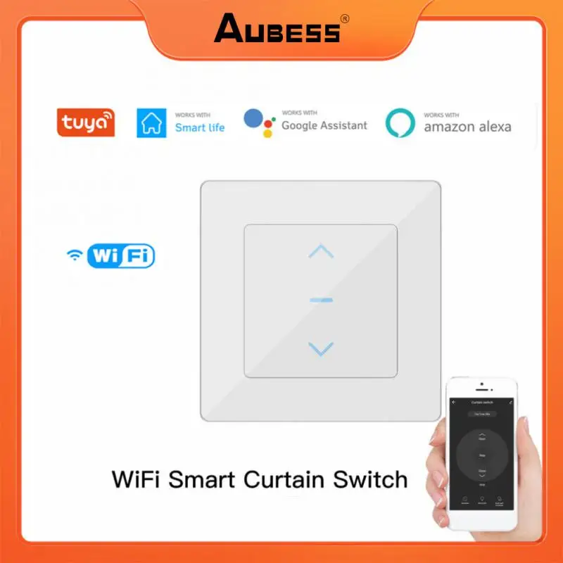 

Умный переключатель для штор Tuya с Wi-Fi, сенсорный выключатель для штор и роликовых жалюзи с поддержкой Alexa и Google Home